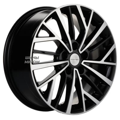 Khomen Wheels 7x17/5x114.3 ET45 D67.1 KHW 1717 BLACK-FP